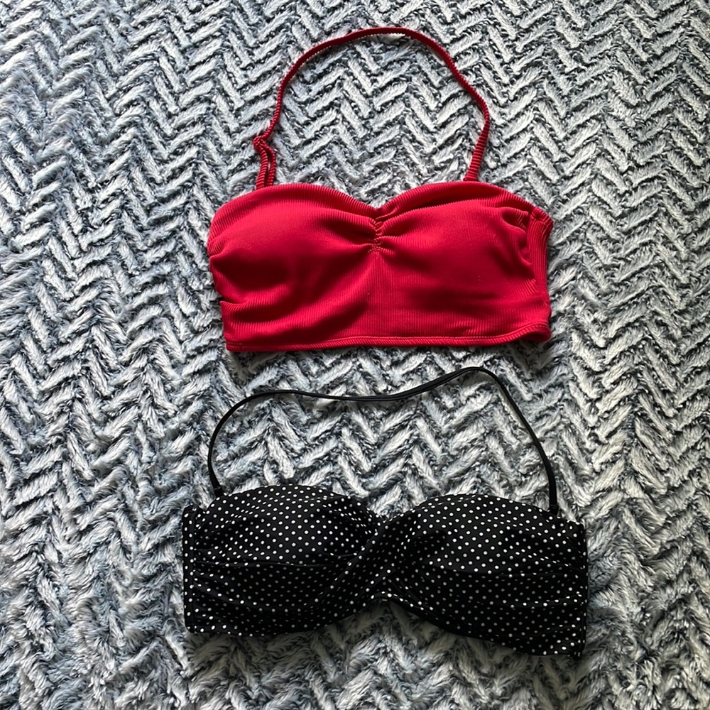 Two Bathing Suit Tops